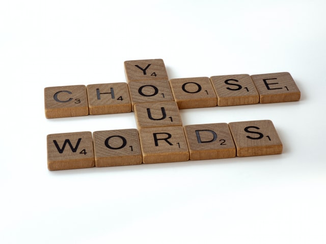 Image of Scrabble tiles saying Choose Your Words - Photo byBrett Jordan on Unsplash